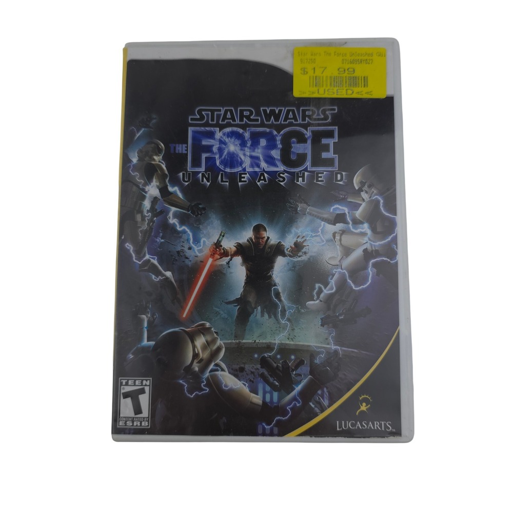 LucasArts Star Wars The‎ Force Unleashed Nintendo Wii Video Game Good CIB